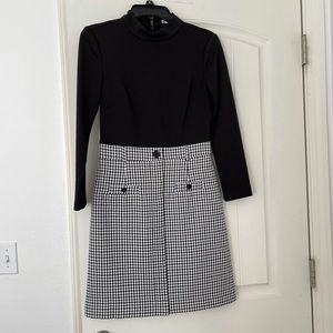 1901 black and white dress